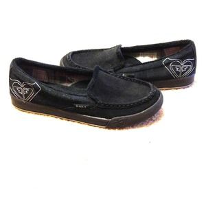 Black Roxy loafers
