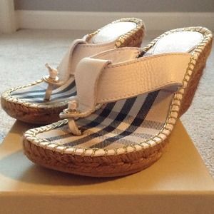 Burberry espadrilles.