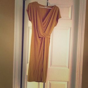 Mustard banana republic dress XS