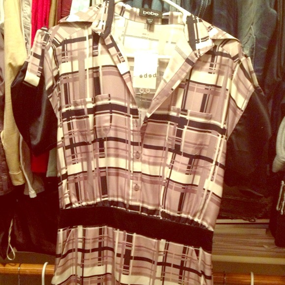 Bebe dress black and grey