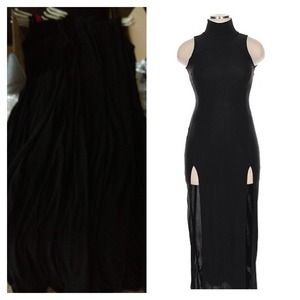 High split maxi dress