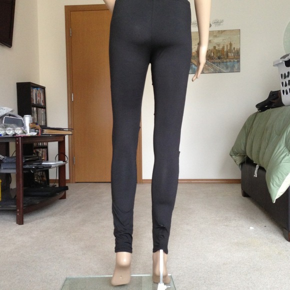 Black Sheer Leggings - Picture 4 of 4