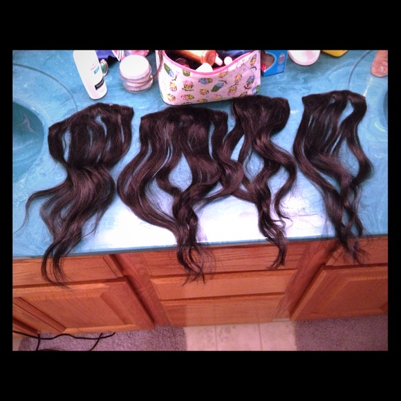 14-16in BLACK CLIPIN HUMAN HAIR EXTENSIONS REDUCED