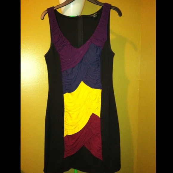 Color block dress.