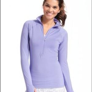 Nike Pro Hyperwarm Quarter Zip in Purple/Lavender