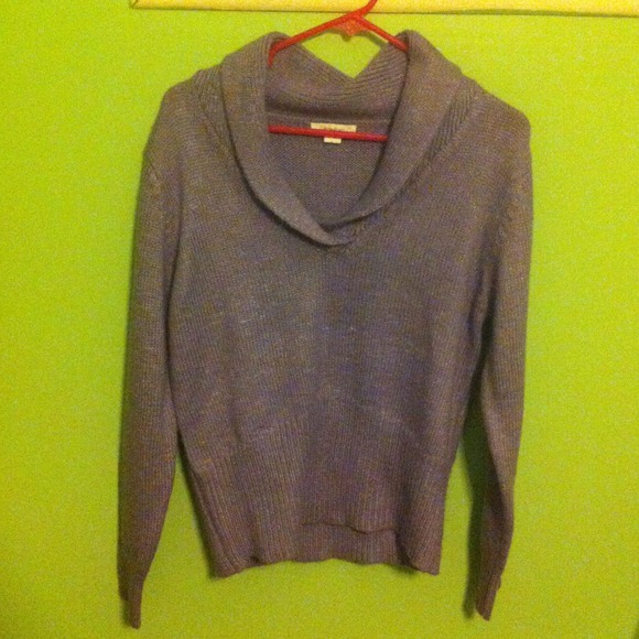 Dressbarn size L large purple sweater
