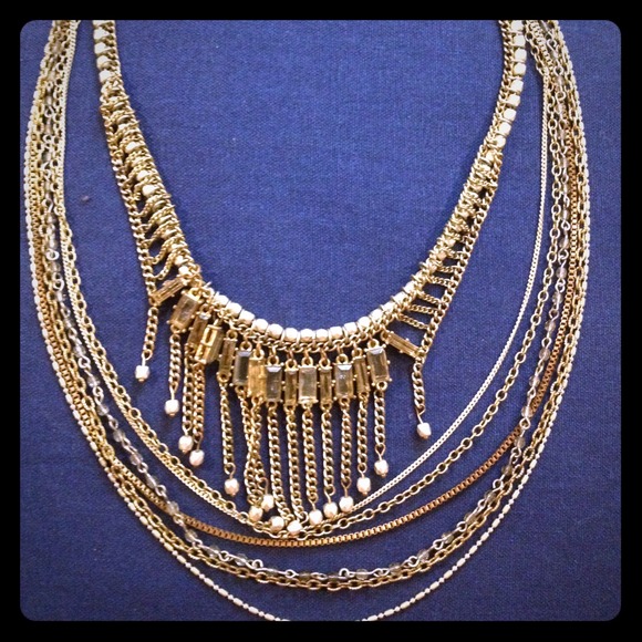 Sold! Banana Republic multi strand necklace.