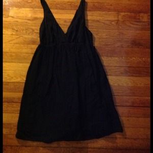 Black swim cover or lightweight dress