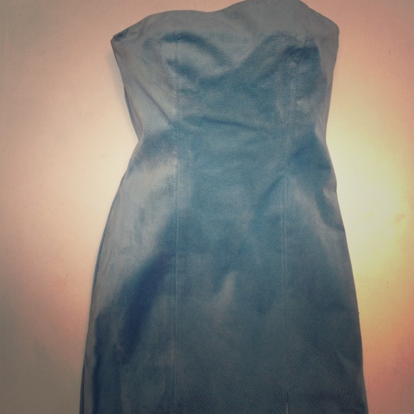 Size 4 XOE New York baby blue side minidress - Picture 1 of 3