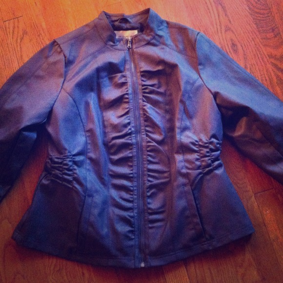 Grey "Leather" jacket like new