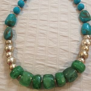 REDUCED!! Turquoise and teal necklace