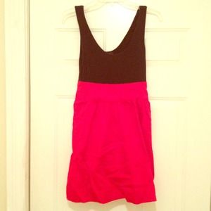 Express Black and Red color block dress