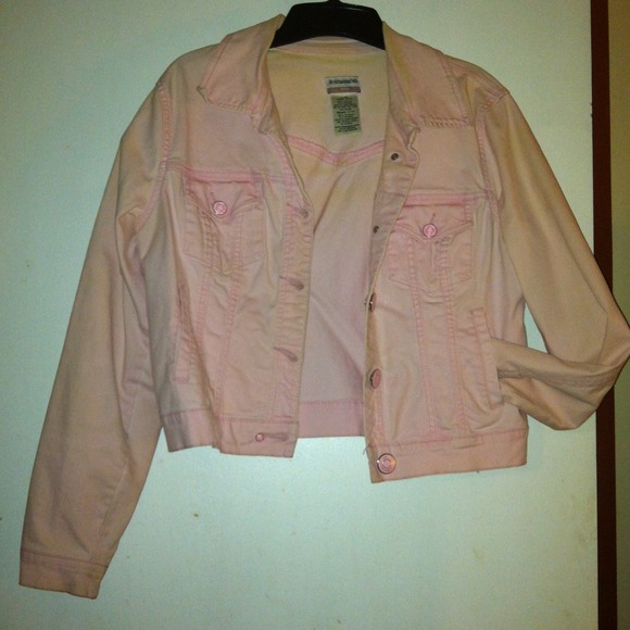 Light pink jean jacket