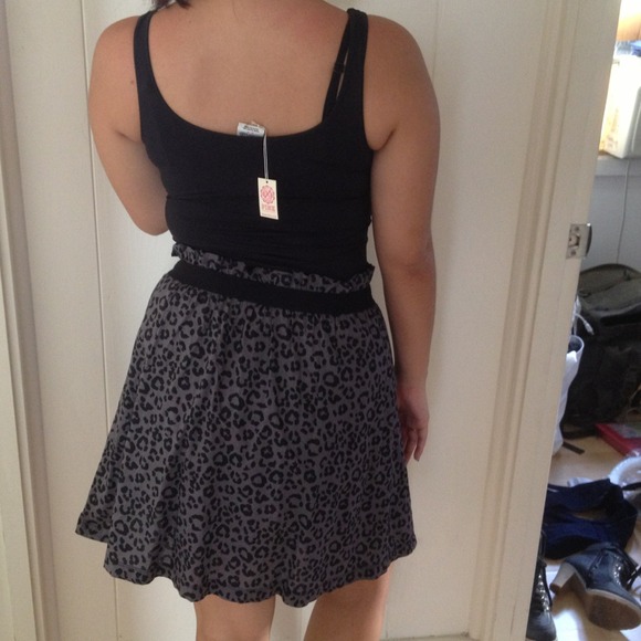 SOLD: Pink black cheetah print dress - Picture 2 of 3