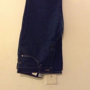 Express bleuss dark blue flare leg jeans