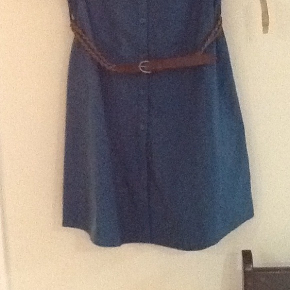 Shirt dress (navy blue) - Picture 3 of 4