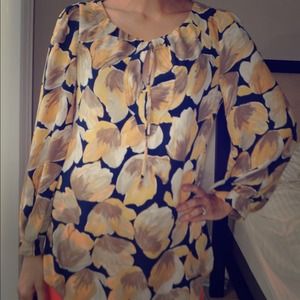 Anthropologie floral blouse size 2