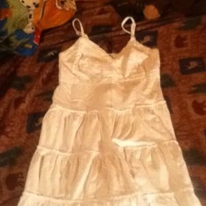 White sun dress.