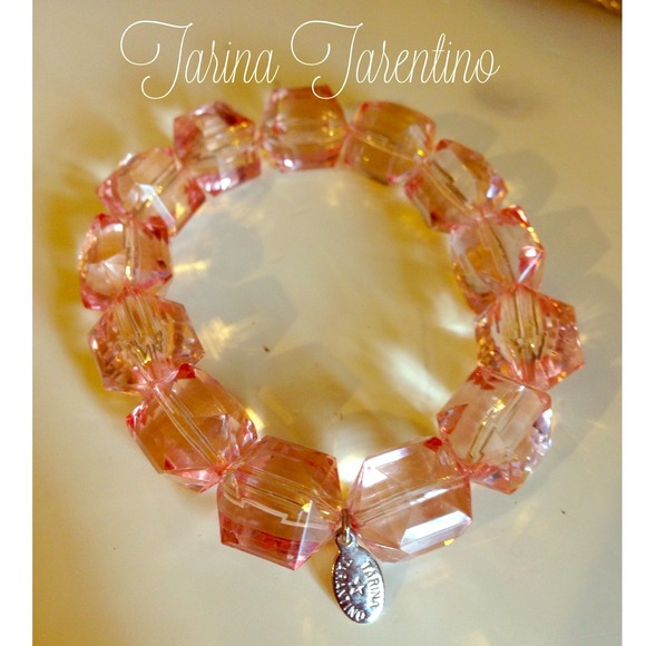 Tarina Tarentino Pink Lucite Bracelet