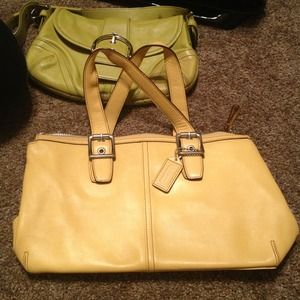 Yellow Coach bag