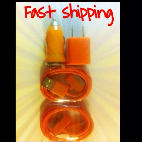 iPhone charger set with car charger & 2 cords
