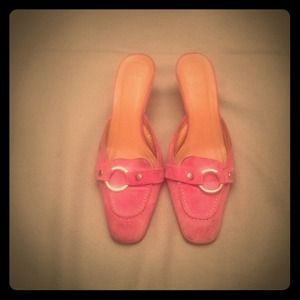 Pink Suede Coach Shoes