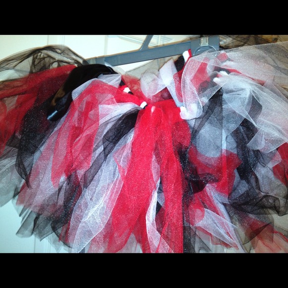 Women's Plus Size Red/Black/White Tutu
