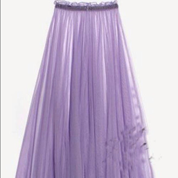 Perspective grenadine skirt