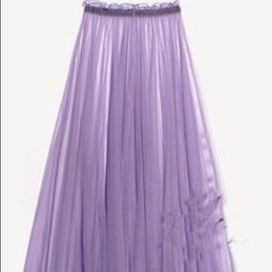 Perspective grenadine skirt