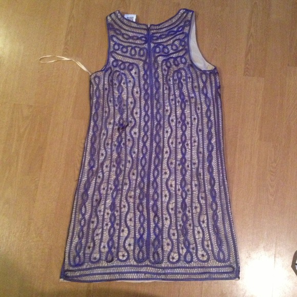 Ali Ro blue vintage dress. - Picture 2 of 2