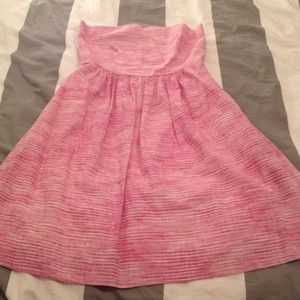 Pink&White striped Banana Republic Sun Dress