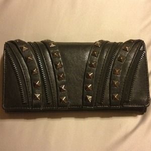 Black studded wallet!