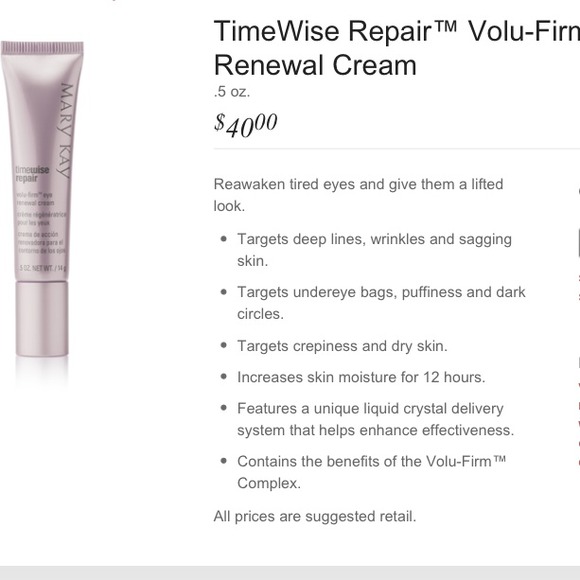 📌Info For sweet pea📌 VoluFirm Eye Cream