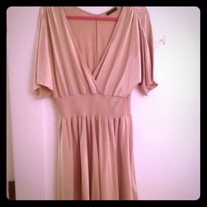 * SOLD * Camel Colored Dress- Plus Size