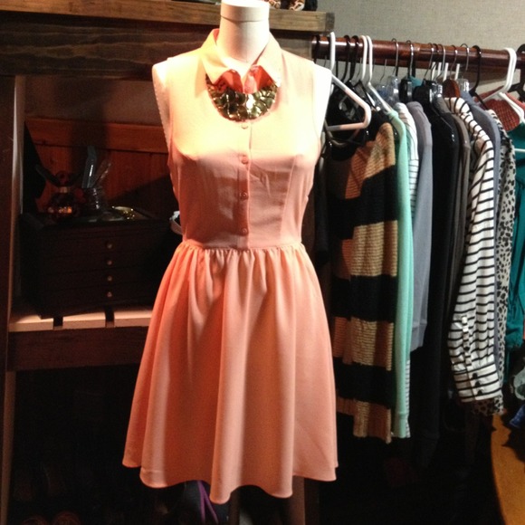 ❌SOLD❌Divided by H&M Peach Polyester Dress