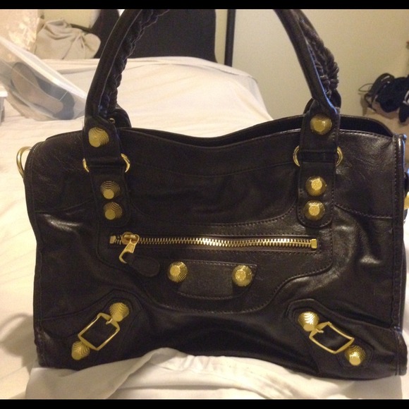 Brown Large Balenciaga Inspired purse