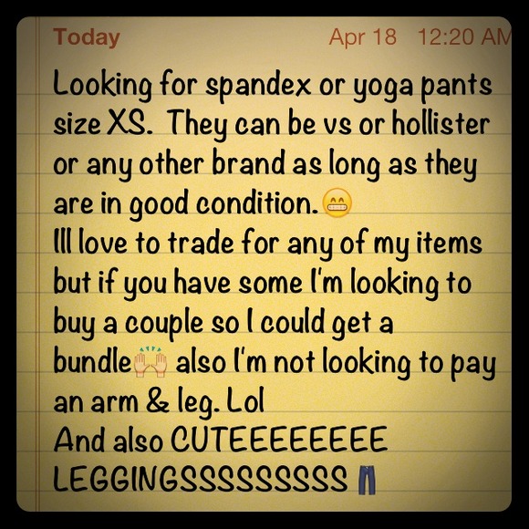 Looking for Spandex, yoga pants or dressy leggings - Picture 1 of 1