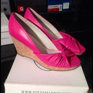 Steve Madden Cork Wedges