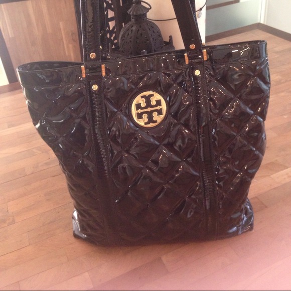 Tory Burch large paten purse