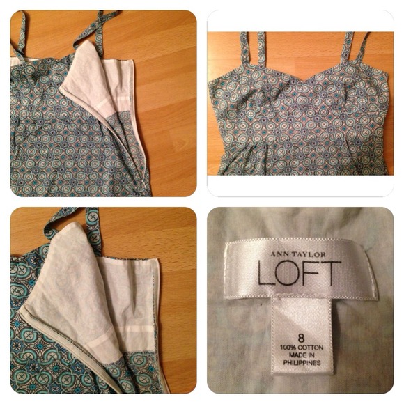 🚫Sold🚫LOFT tank top. Sz 8. Sweetheart. Great fit - Picture 3 of 4