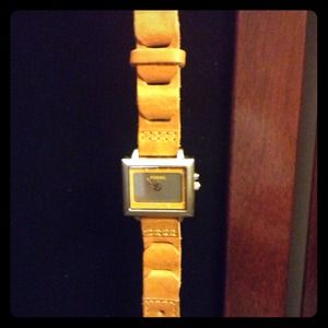 Fossil watch with blinking face