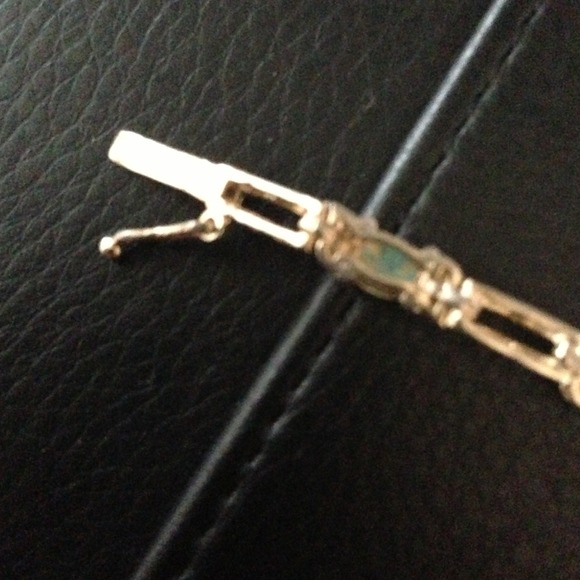 14k Gold opal bracelet with diamonds