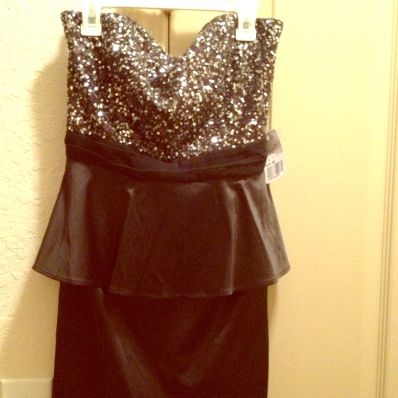 Forever 21 sequined top, peplum dress