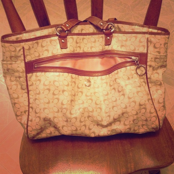 Authentic coach baby bag