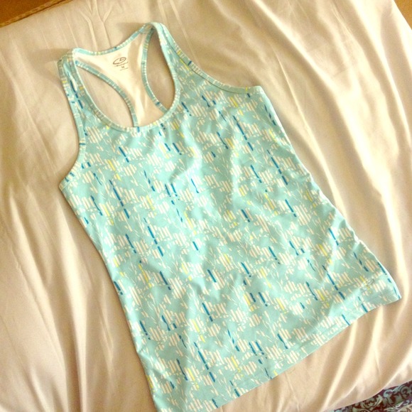 Printed dry fit Yoga tops (includeds pink as well)