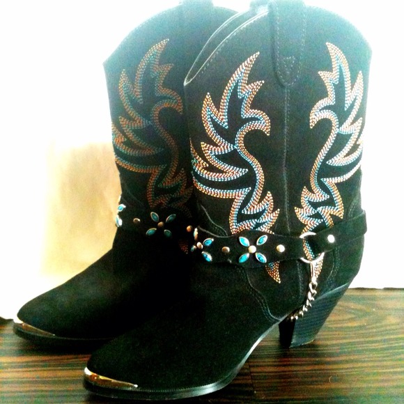 Leather Cowboy Boots.