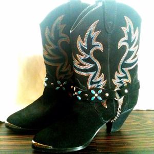 Leather Cowboy Boots.