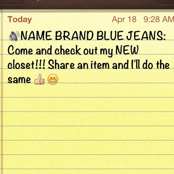 Name Brand Blue Jeans