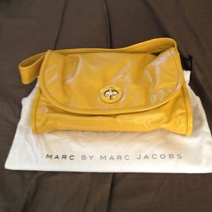 Marc by Marc Jacobs mustard yellow handbag/ clutch