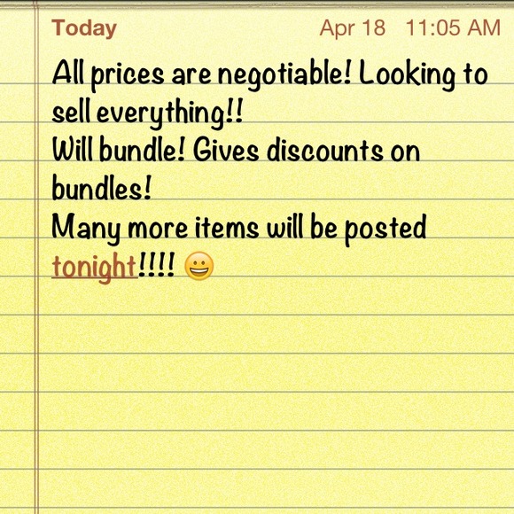 Will bundle! Negotiable prices! :)